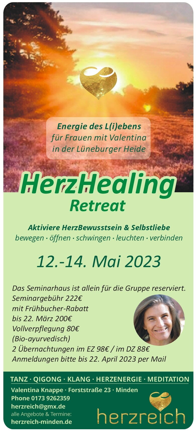 HerzHealing-Retreat für Frauen in der Lüneburger Heide HerzHealing-Retreat für Frauen in der Lüneburger Heide